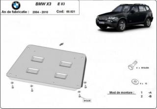 Bmw X3 E87 motorvédő lemez