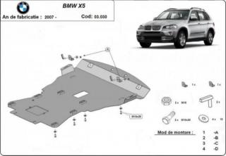 Bmw X5 E70 motorvédő lemez