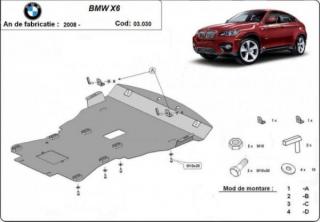 Bmw X6 E72 motorvédő lemez