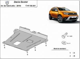Dacia Duster II 2018- motorvédő lemez