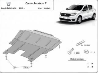Dacia Sandero II 2012- motorvédő lemez