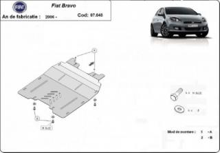 Fiat Bravo 2006- motorvédő lemez