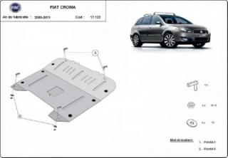 Fiat Croma 2005- motorvédő lemez