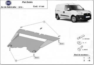 Fiat Doblo 2010- motorvédő lemez
