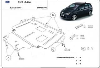 Ford C-Max 2004- motorvédő lemez