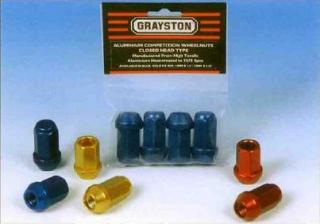 Grayston könnyűfém kerékanya M12x1.25 - nyitott (fekete)