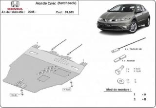 Honda Civic 2005- motorvédő lemez
