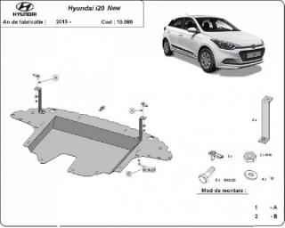 Hyundai i20 2015- motorvédő lemez