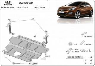 Hyundai i30 2011- motorvédő lemez