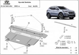 Hyundai Santa Fe 2012- motorvédő lemez