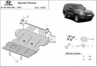 Hyundai Terracan 2001- motorvédő lemez