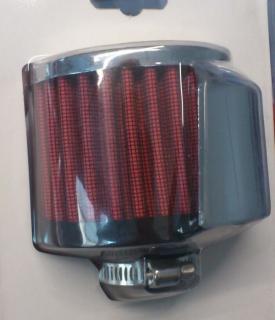 Karterszűrő hővédővel - piros (12mm)