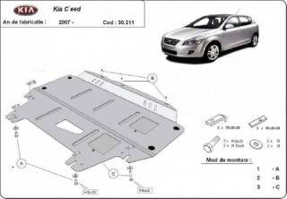 Kia Ceed 2007- motorvédő lemez