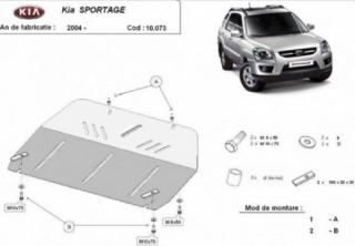 Kia Sportage 2004- motorvédő lemez