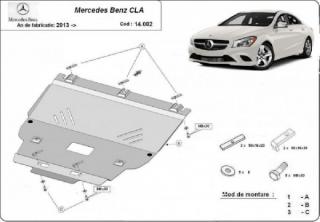 Mercedes CLA X117 2013- motorvédő lemez