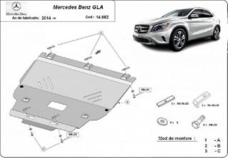 Mercedes GLA X156 2014- motorvédő lemez