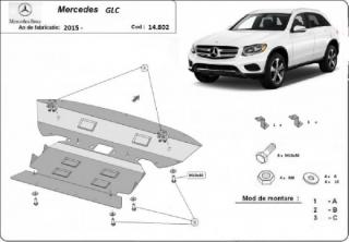 Mercedes GLC X253 2015- motorvédő lemez
