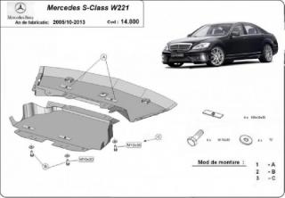Mercedes S osztály W221 2005- motorvédő lemez