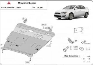 Mitsubishi Lancer 2007- motorvédő lemez