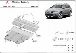 Mitsubishi Outlander 2002- motorvédő lemez
