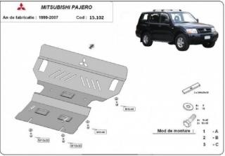 Mitsubishi Pajero 1999- motorvédő lemez