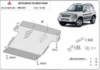Mitsubishi Pajero Pinin 1999- motorvédő lemez
