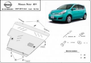 Nissan Note 2007- motorvédő lemez