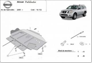 Nissan Pathfinder 2005- motorvédő lemez