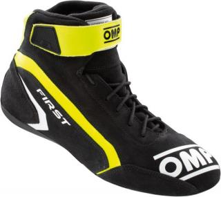 OMP First FIA homológ sofőrcipő (antracit-sárga)