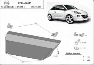 Opel Adam motorvédő lemez