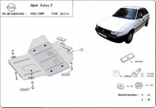 Opel Astra -F- 1991- motovédő lemez