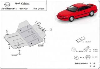 Opel Calibra 1990- motorvédő lemez