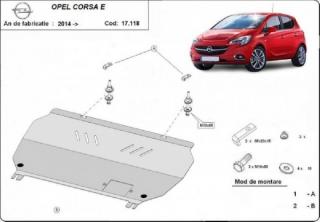 Opel Corsa -E- 2014- motorvédő lemez