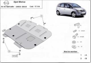 Opel Meriva -A- 2003- motorvédő lemez