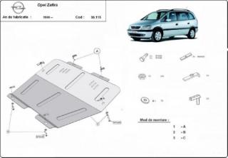 Opel Zafira -A- 1999- motorvédő lemez