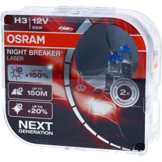 Osram Night Breaker Laser H3 +150% (pár)