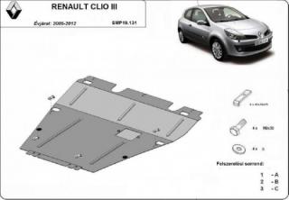 Renault Clio 3 2005- motorvédő lemez