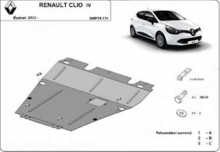 Renault Clio 4 2012- motorvédő lemez