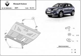 Renault Koleos 2007- motorvédő lemez