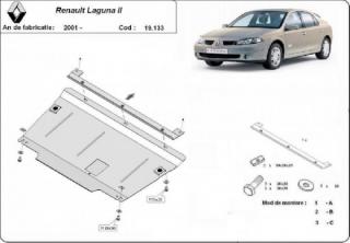 Renault Laguna 2 2001- motorvédő lemez