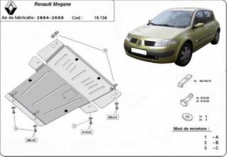 Renault Megane 2 2004- motorvédő lemez