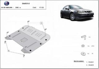 Saab 9-3 2002- motorvédő lemez