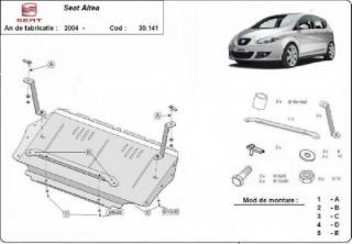 Seat Altea 2004- motorvédő lemez