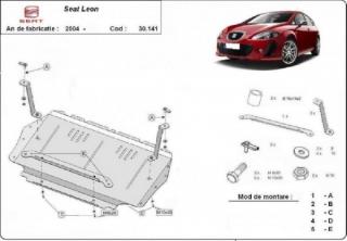 Seat Leon 2004- motorvédő lemez