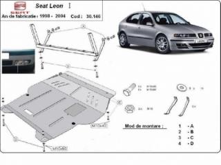 Seat Leon/Toledo 1998- motorvédő lemez