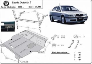Skoda Octavia 1 1998- motorvédő lemez