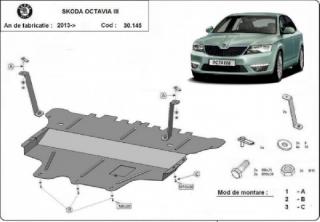 Skoda Octavia 3 2013- motorvédő lemez