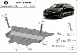 Skoda SuperB 2015- motorvédő lemez
