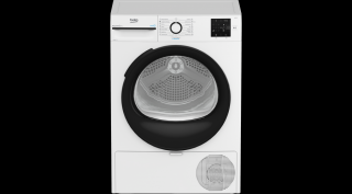 Beko BM3T37239WB szabadonálló hőszivattyús szárítógép, 7 kg, A++, Steam Cure funkció, FreshCaps, 54 cm mély