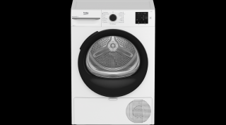 Beko BM3T38230W szabadonálló hőszivattyús szárítógép, 8 kg, A++,  FreshCaps, dobvilágítás, 55 cm mély
